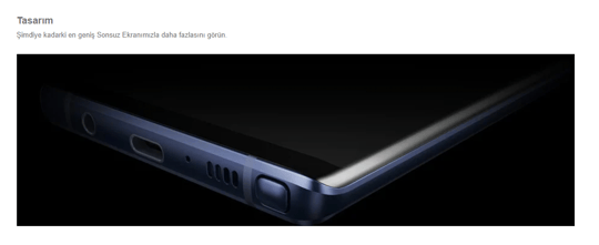 Samsung Galaxy Note 9 128 GB Black Outlet (12 Ay Garantili)